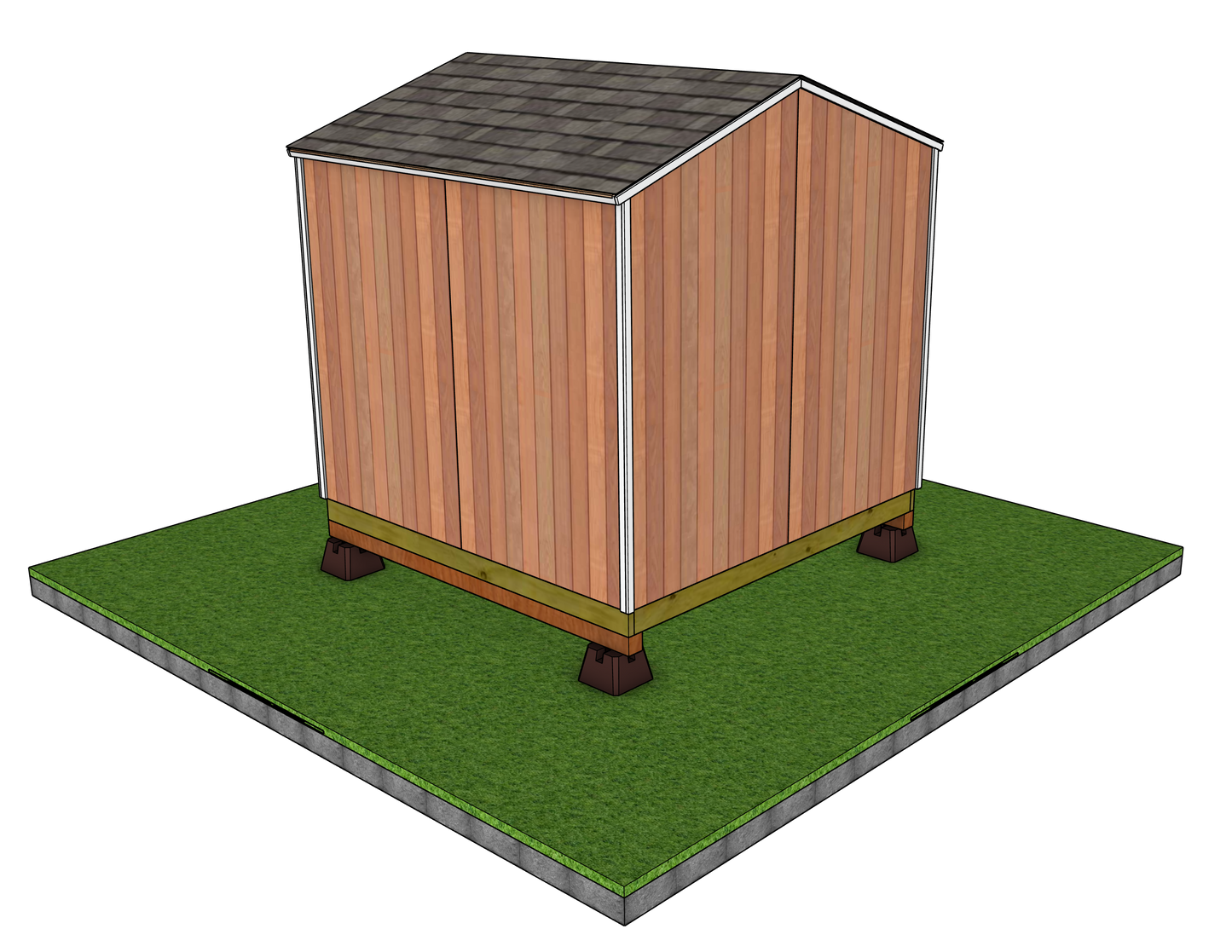 Classic 8x8 Shed Sketchup Files