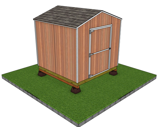 Classic 8x8 Shed Sketchup Files