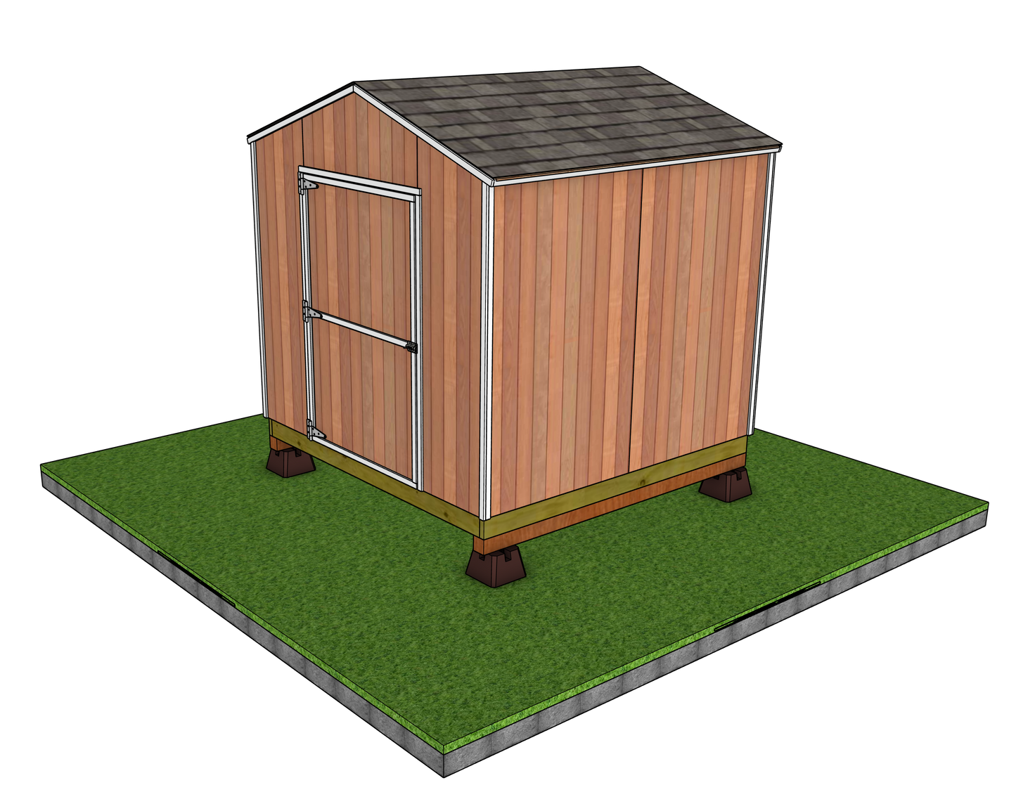 Classic 8x8 Shed Sketchup Files