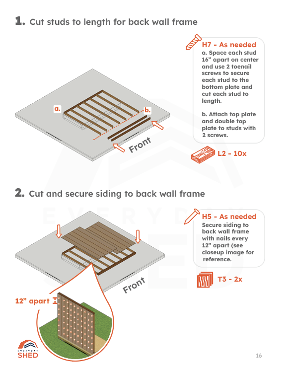 4x8 Lean-to Shed Build Plans