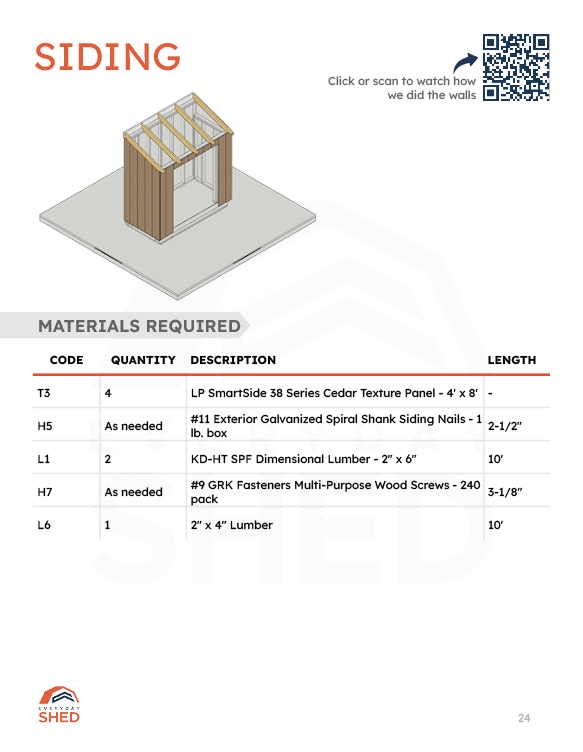 4x8 Lean-to Shed Build Plans