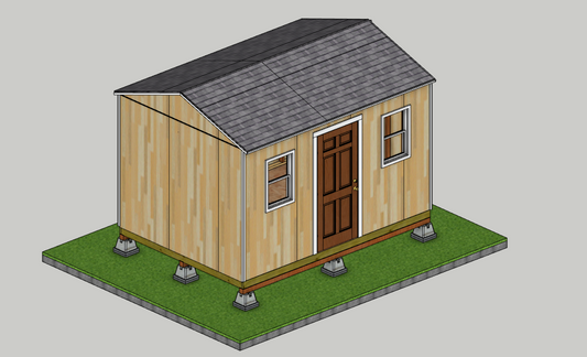 Classic 10x14 Shed Sketchup File