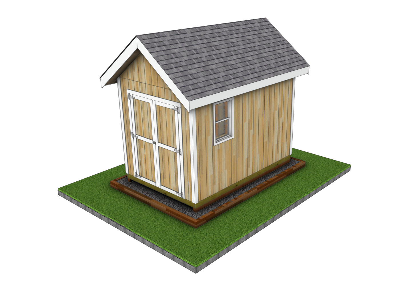 Classic 8x12 Shed SketchUp Files – Everyday Shed